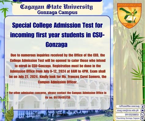 csu cat result|CSU GONZAGA CAMPUS .